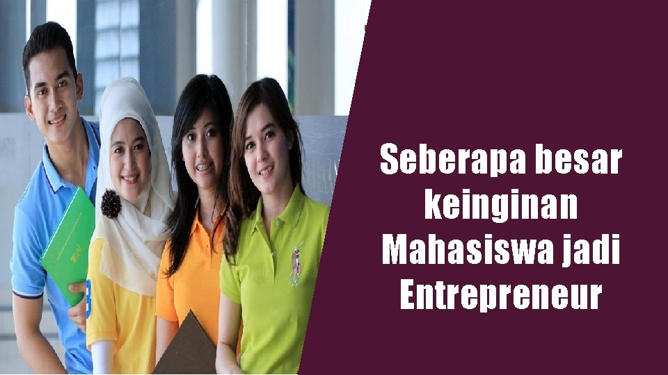 Seberapa besar keinginan Mahasiswa jadi Entrepreneur 