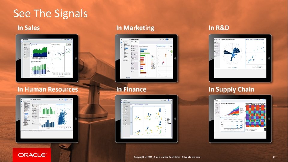 See The Signals Copyright © 2015, Oracle and/or its affiliates. All rights reserved. 12