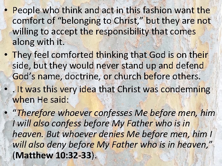 • People who think and act in this fashion want the comfort of • People who think and act in this fashion want the comfort of