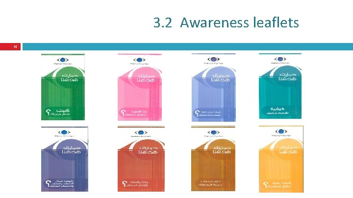 3. 2 Awareness leaflets 15 