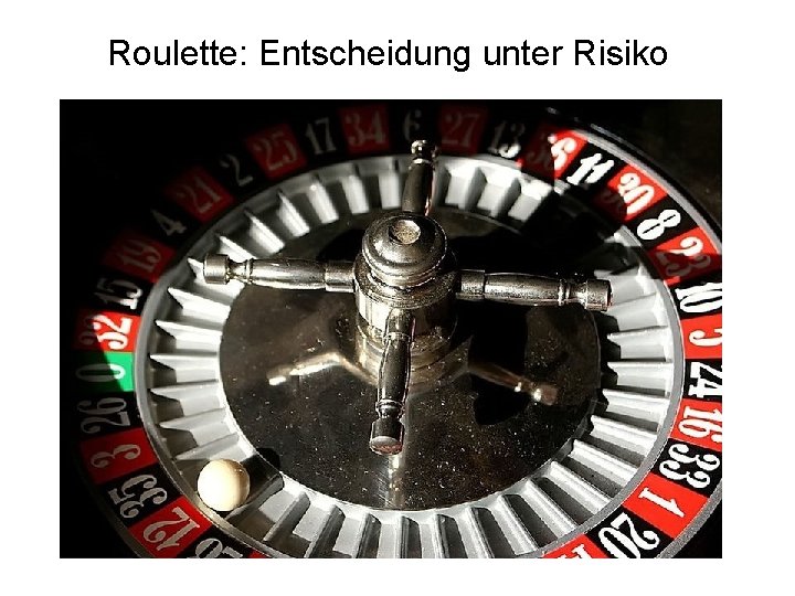 Roulette: Entscheidung unter Risiko 