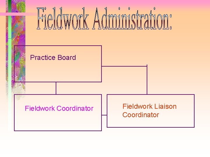 Practice Board Fieldwork Coordinator Fieldwork Liaison Coordinator 