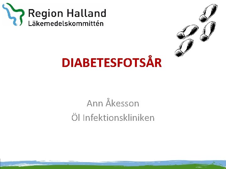 DIABETESFOTSÅR Ann Åkesson Öl Infektionskliniken 