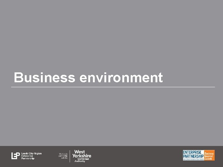 Business environment 