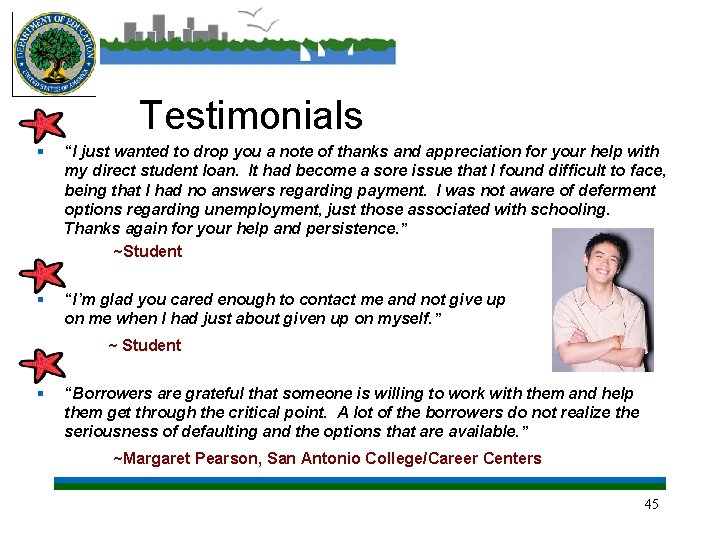 Testimonials § “I just wanted to drop you a note of thanks and appreciation