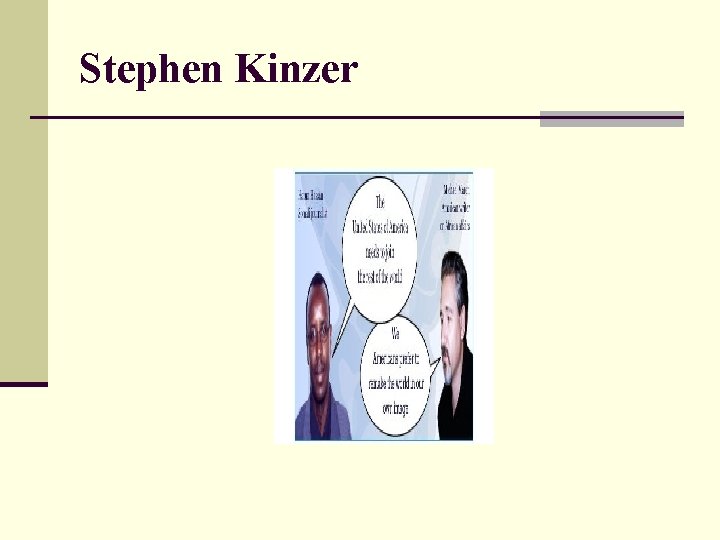 Stephen Kinzer 