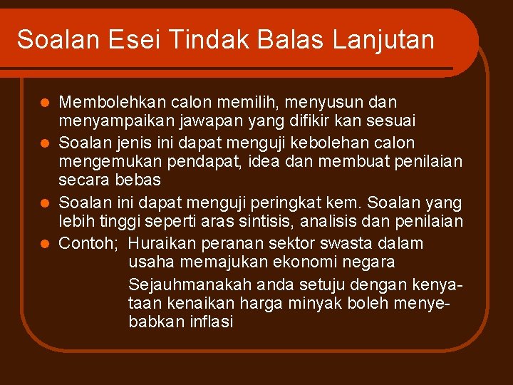 Konsep Pengujian L Satu Teknik Untuk Mendapatkan Maklumat