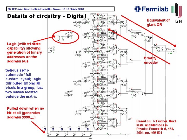 3 D-IC Consortium Meeting, Marseilles France, 18 -19 March 2010 Details of circuitry -