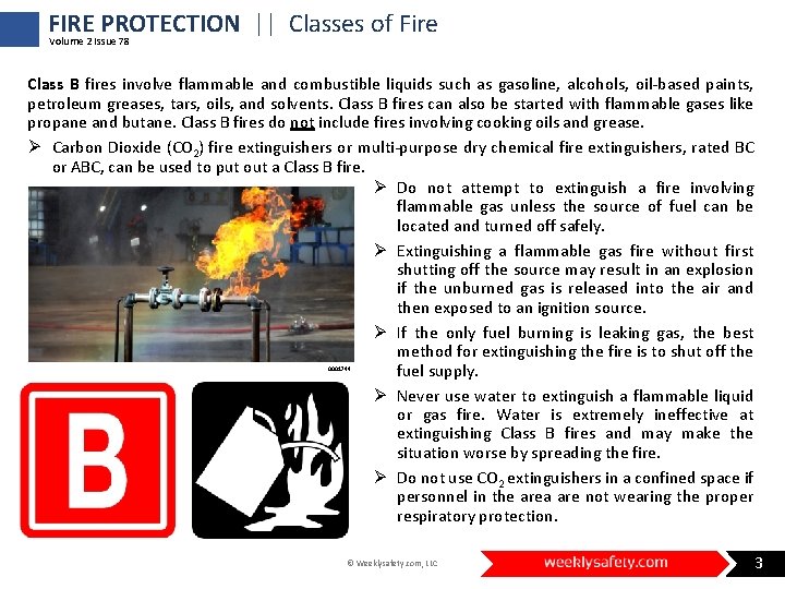 FIRE PROTECTION || Classes of Fire Volume 2 Issue 78 Class B fires involve
