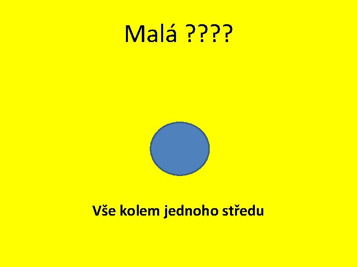 Malá ? ? Vše kolem jednoho středu 