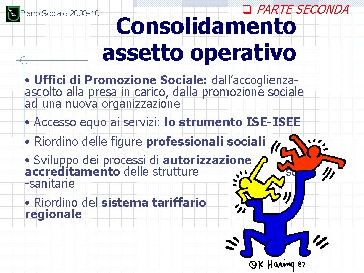 Piano Sociale 2008 -10 q PARTE SECONDA Consolidamento assetto operativo • Uffici di Promozione