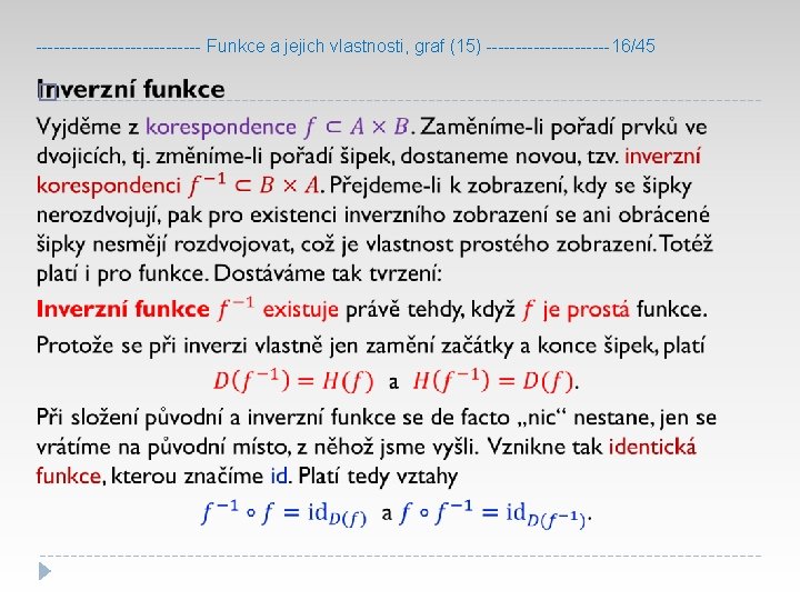 -------------- Funkce a jejich vlastnosti, graf (15) -----------16/45 � 