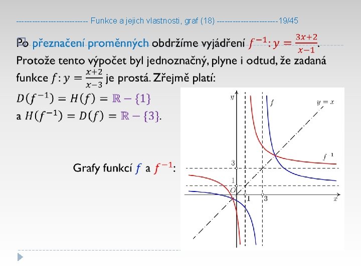 -------------- Funkce a jejich vlastnosti, graf (18) ------------19/45 � 