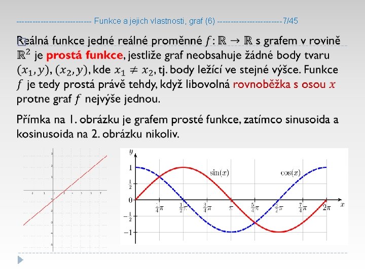 -------------- Funkce a jejich vlastnosti, graf (6) ------------7/45 � 