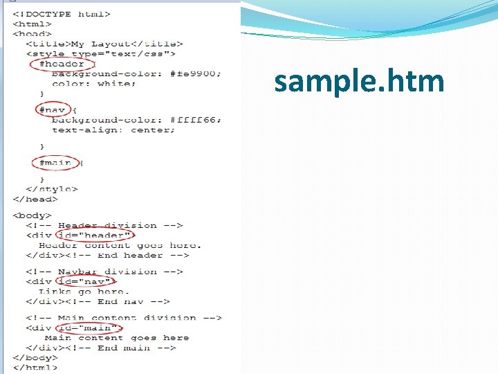 Page Layout creating a page layout With the