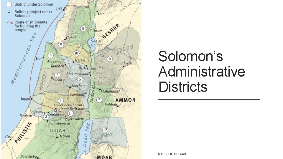 Solomon’s Administrative Districts © PHIL STEIGER 2020 