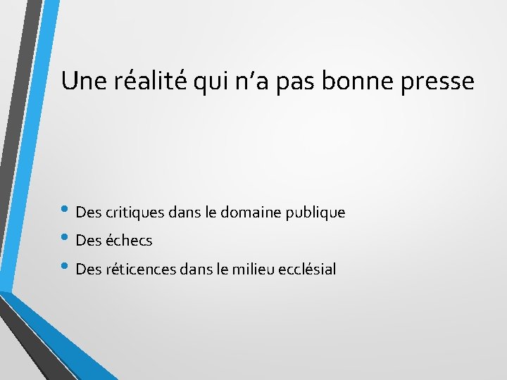 Une réalité qui n’a pas bonne presse • Des critiques dans le domaine publique