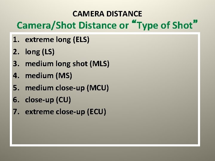 Cinematography 2 Angles Framing and Focus LT Analyze