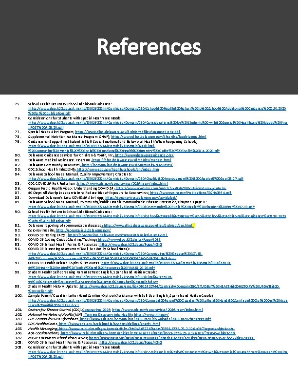 References 75. 76. 77. 78. 79. 80. 81. 82. 83. 84. 85. 86. 87.
