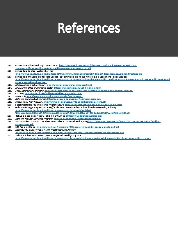 References 110. 111. 112. 113. 114. 115. 116. 117. 118. 119. 120. 121. 122.