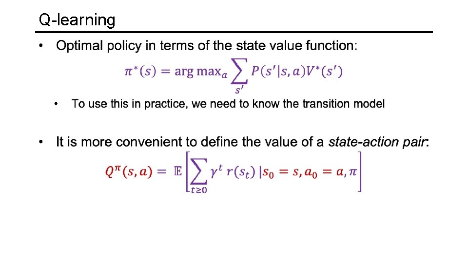 Q-learning 