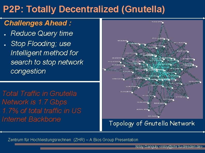 P 2 P: Totally Decentralized (Gnutella) Challenges Ahead : ● Reduce Query time ● P 2 P: Totally Decentralized (Gnutella) Challenges Ahead : ● Reduce Query time ●