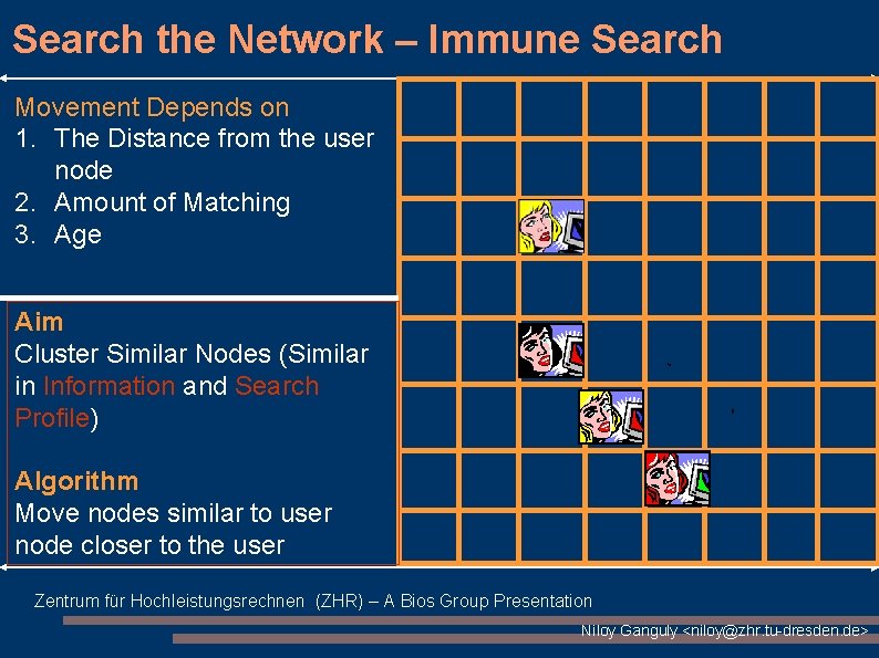 Search the Network – Immune Search Movement Depends on 1. The Distance from the Search the Network – Immune Search Movement Depends on 1. The Distance from the