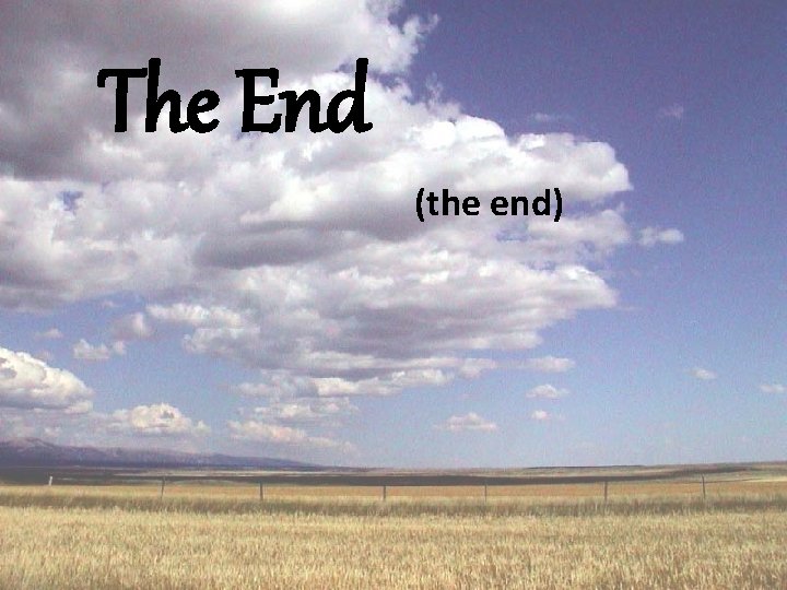 The End (the end) 