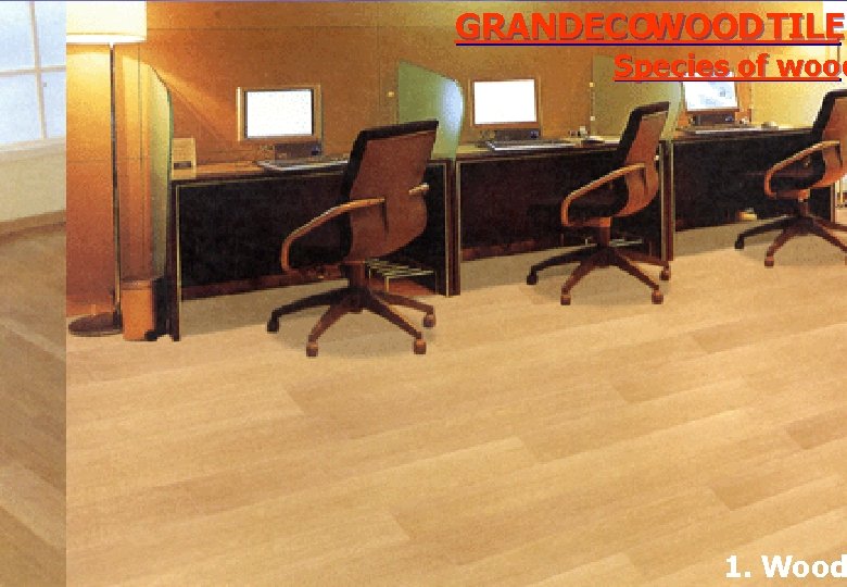 GRANDECOWOOD TILE Species of wood 1. Wood 