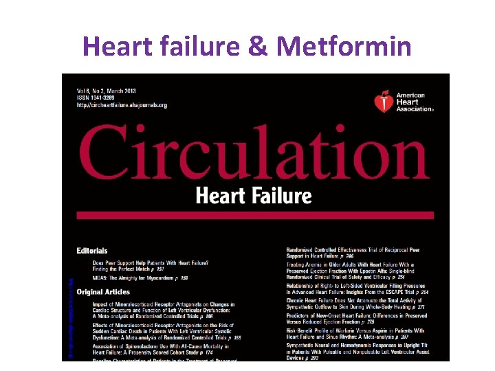 Heart failure & Metformin 