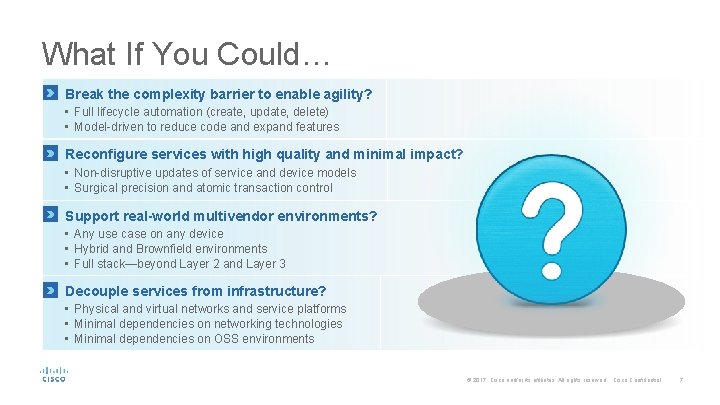 What If You Could… Break the complexity barrier to enable agility? • Full lifecycle