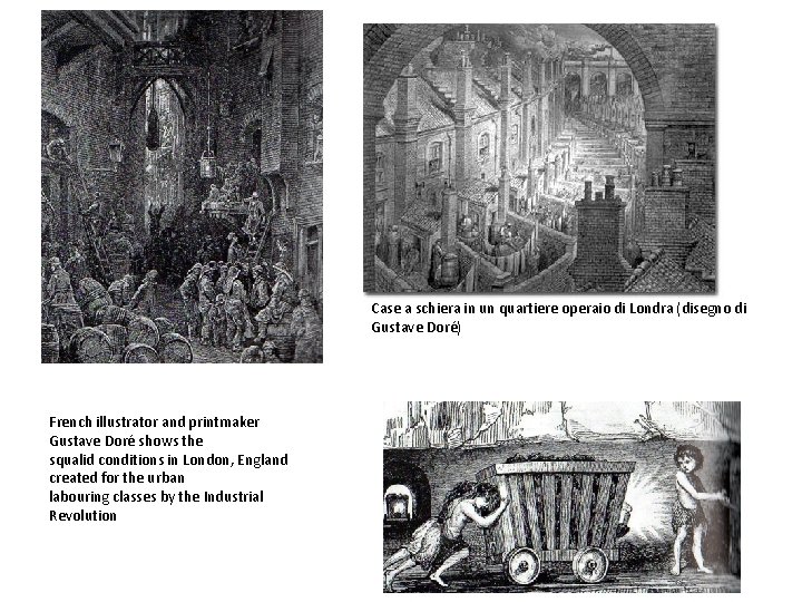 Case a schiera in un quartiere operaio di Londra (disegno di Gustave Doré) French