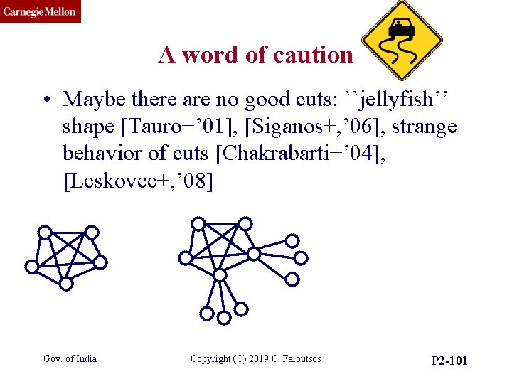 CMU SCS A word of caution • Maybe there are no good cuts: ``jellyfish’’