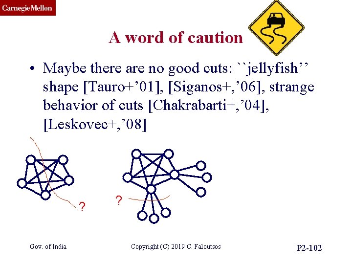 CMU SCS A word of caution • Maybe there are no good cuts: ``jellyfish’’