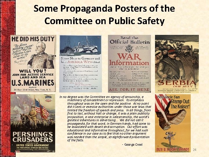 Some Propaganda Posters of the Committee on Public Safety In no degree was the