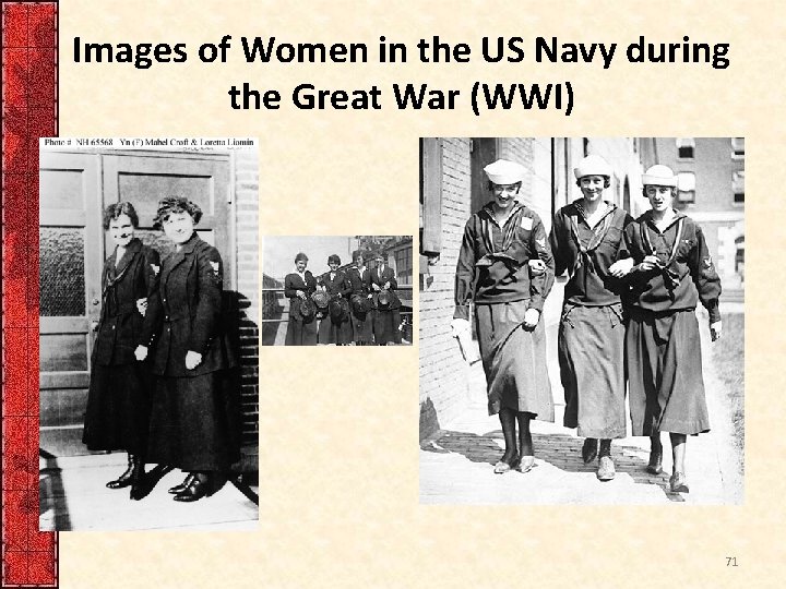 Images of Women in the US Navy during the Great War (WWI) 71 