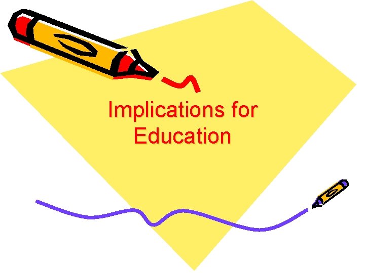 Implications for Education 