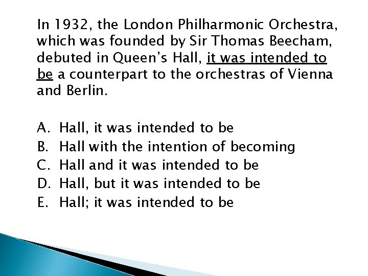 In 1932, the London Philharmonic Orchestra, which was founded by Sir Thomas Beecham, debuted