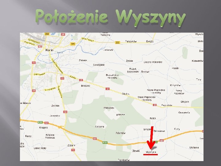 Położenie Wyszyny 