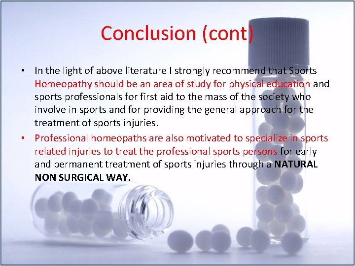 Conclusion (cont) • In the light of above literature I strongly recommend that Sports