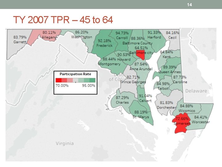 14 TY 2007 TPR – 45 to 64 