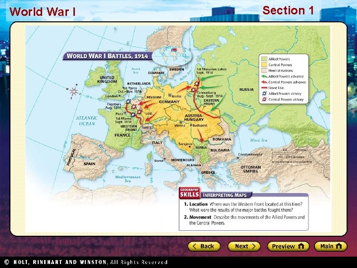 World War I Section 1 