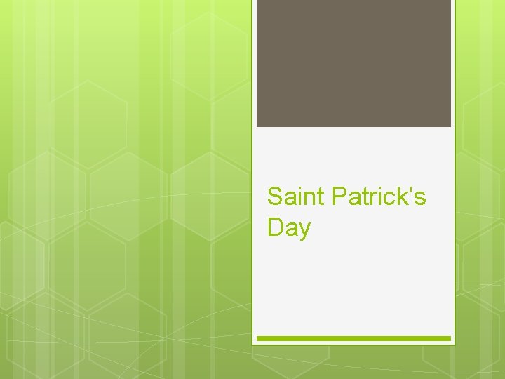Saint Patrick’s Day 