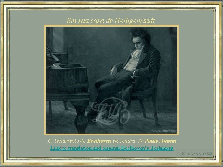 Em sua casa de Heiligenstadt O testamento de Beethoven em leitura de Paulo Autran