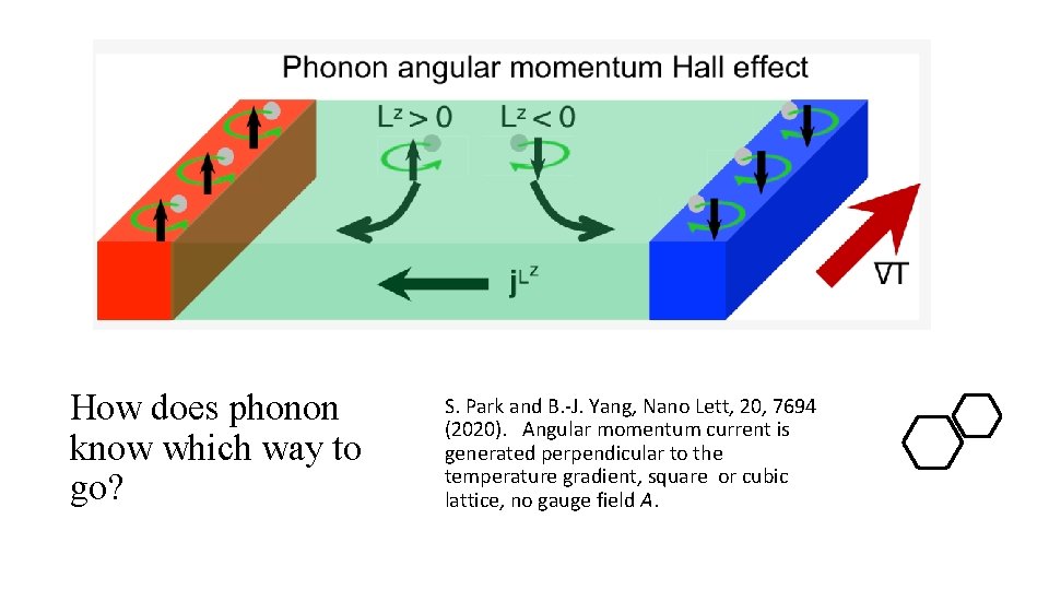 How does phonon know which way to go? S. Park and B. -J. Yang,