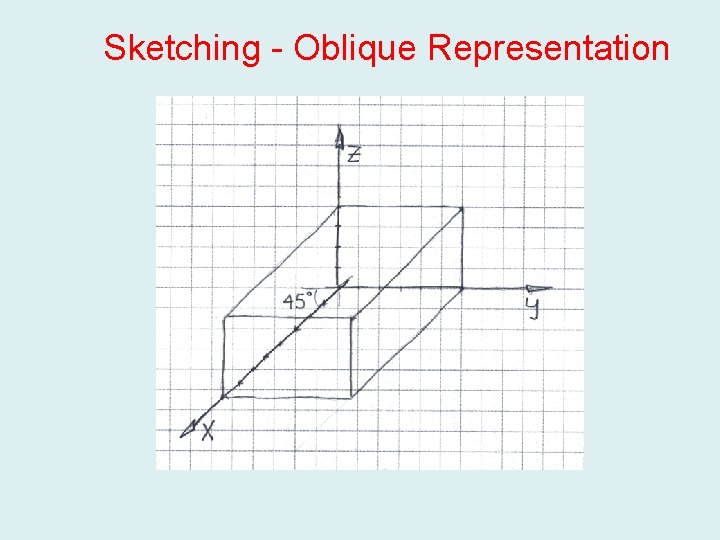 Sketching - Oblique Representation 