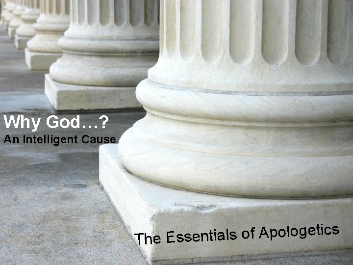 Hope For The Why God…? Hurting An Intelligent Cause A Study in 1 Peter