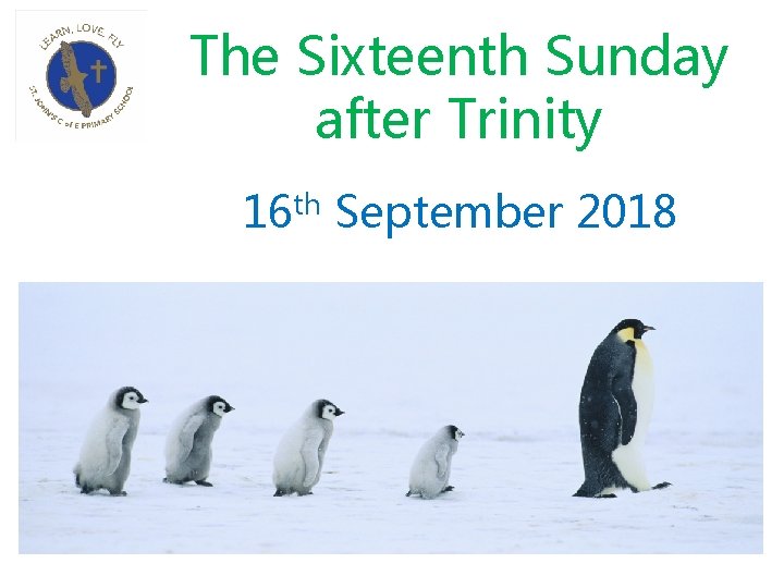 The Sixteenth Sunday after Trinity 16 th September 2018 
