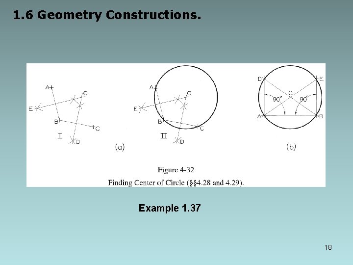 1. 6 Geometry Constructions. Example 1. 37 18 1. 6 Geometry Constructions. Example 1. 37 18