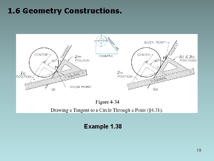 1. 6 Geometry Constructions. Example 1. 38 19 1. 6 Geometry Constructions. Example 1. 38 19